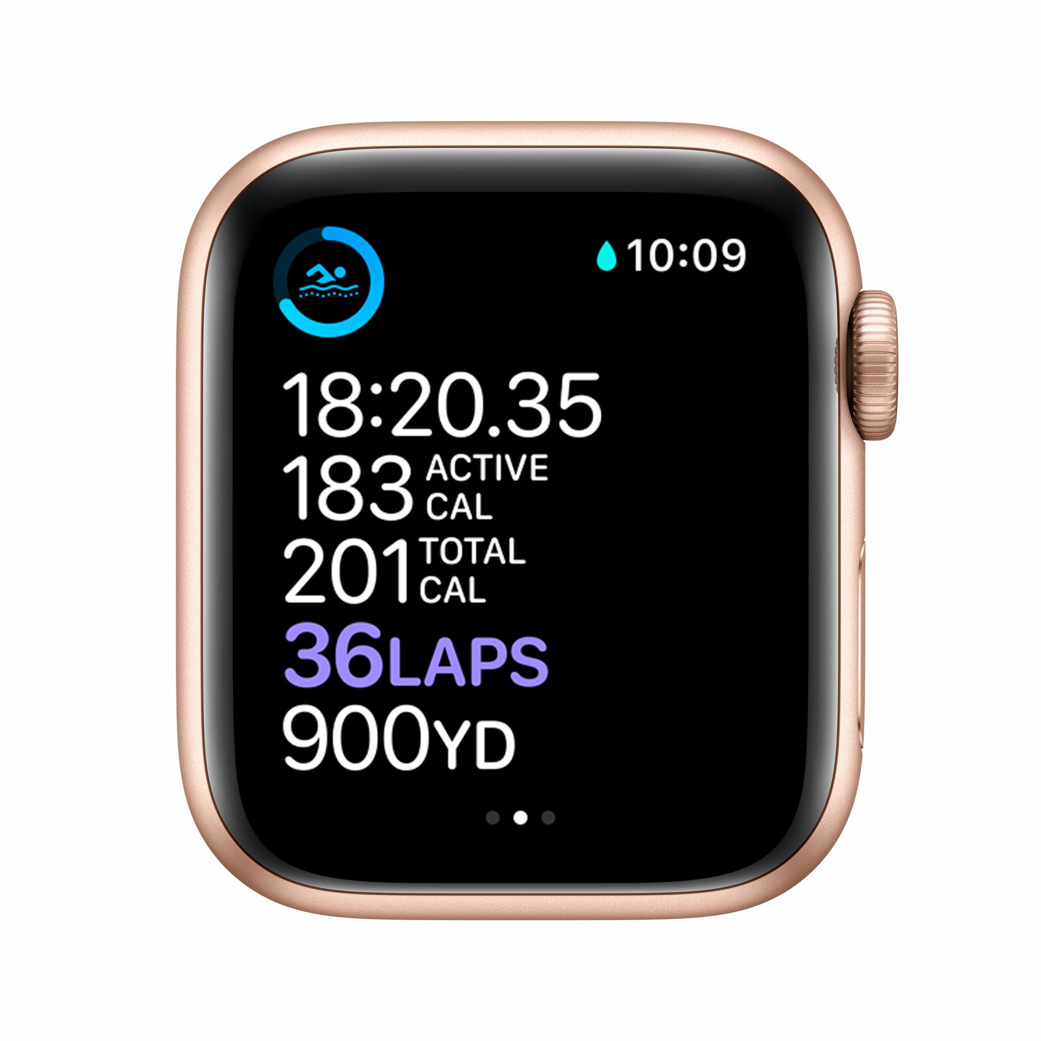 Išmanusis laikrodis Apple Watch Series 6 GPS + Cellular, 40mm Auksinės  spalvos aliuminio korpusas su rožinio smėlio spalvos sportiniu dirželiu |  Varle.lt