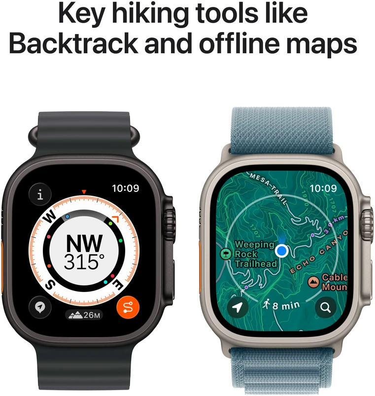 Apple Watch Ultra 3 GPS + Cellular 49mm Black Titanium Case with Black Ocean Band - MF0J4ET/A