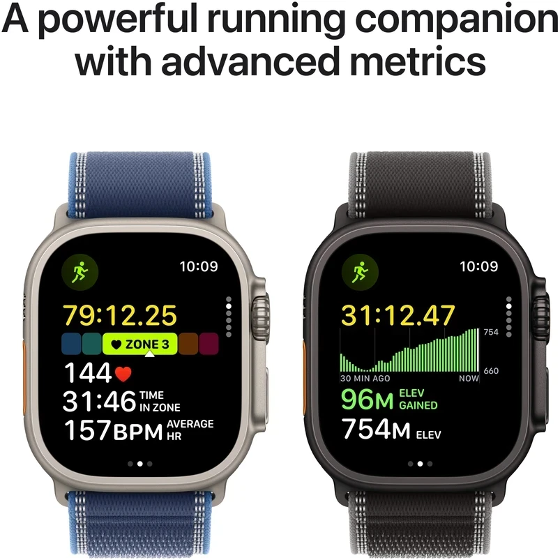 Apple Watch Ultra 3 GPS + Cellular 49mm Black Titanium Case with Black Alpine Loop - Large - MF0X4ET/A