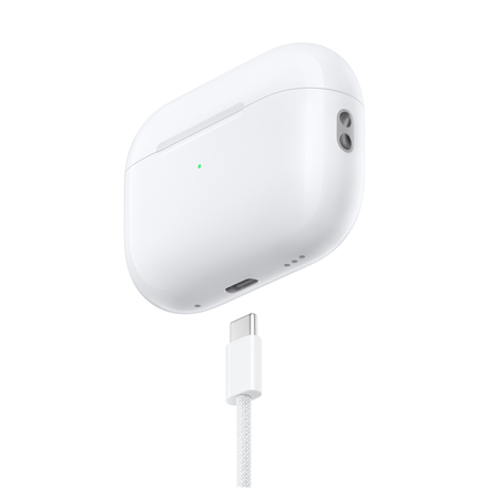 Ausinės Apple AirPods Pro (2 kartos) su "MagSafe" dėklu (USB-C), baltos spalvos