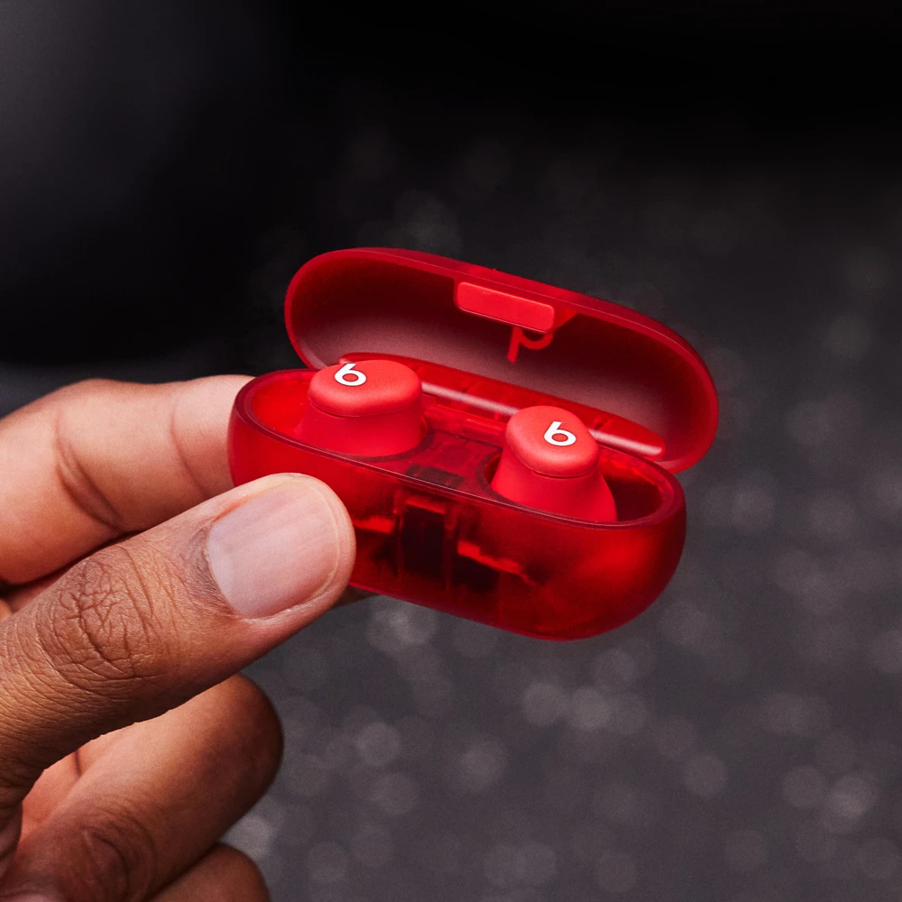 Beats Solo Buds - True Wireless Earbuds - Transparent Red - MUW03ZM/A