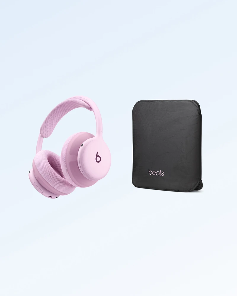 Beats 360 Over-Ear Headphones - Pink with Pink Performance Knit Cushions - MJE64ZM/A