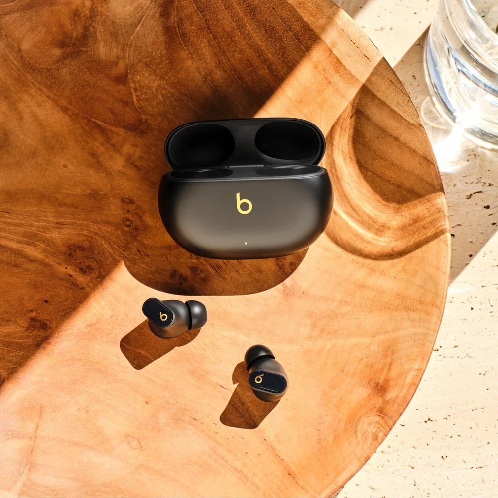 Beats Studio Buds + - True Wireless Noise Cancelling Earbuds - Black / Gold - MQLH3ZM/A