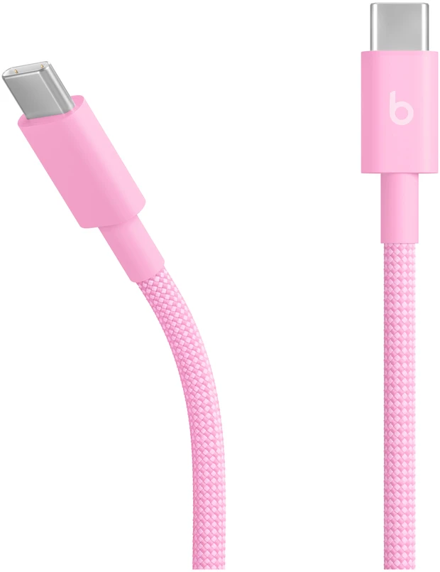 Beats USB-C to USB-C Woven Cable (1.5m) - Power Pink - MK8P4ZM/A