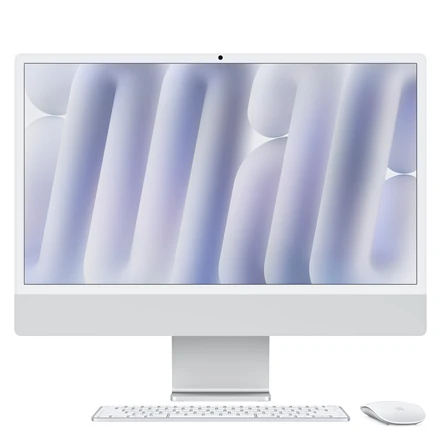 Stacionarus kompiuteris Apple iMac 24” 4.5K Retina Nano-texture Glass M6 12-core CPU 12-core GPU/16GB/256GB/Sidabrinis/INT - MH2U4ZE/A