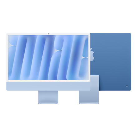 Stacionarus kompiuteris iMac 24 colių 4,5K tinklainė, Apple M4 8C CPU, 8C GPU/16GB/256GB SSD/Blue/INT