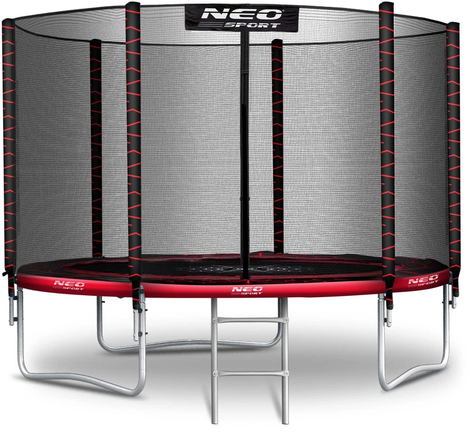 6 pėdų / 183 cm sodo batutas su lauko tinkleliu ir Neo-Sport kopėčiomis