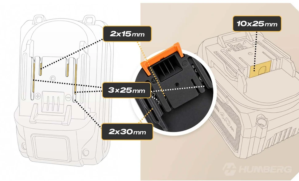 Įkraunama baterija Humberg HM-439 21V 4Ah