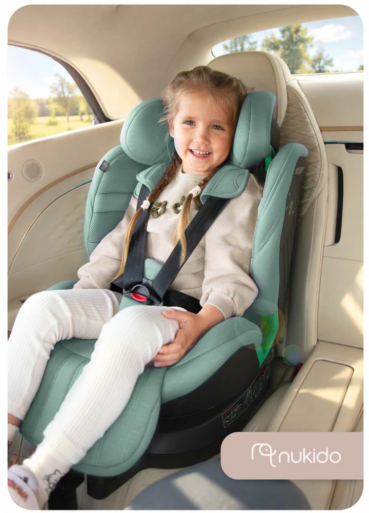 Automobilinė kėdutė oborotowy su nogą Nukido Shelly 0-12 lat I-Size ISOFIX