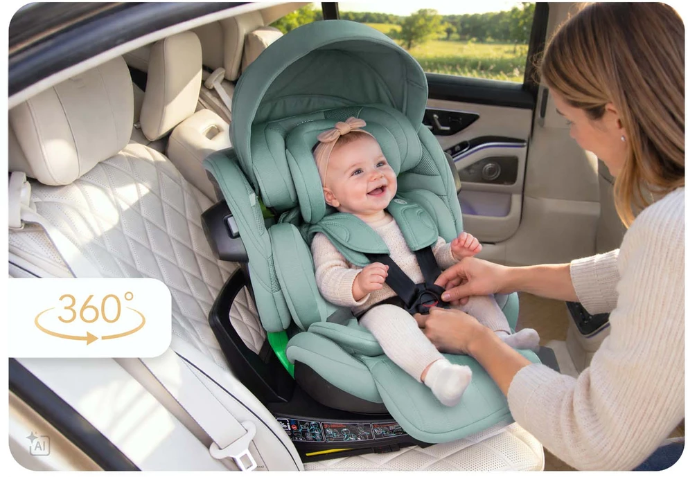 Automobilinė kėdutė oborotowy su nogą Nukido Shelly 0-12 lat I-Size ISOFIX