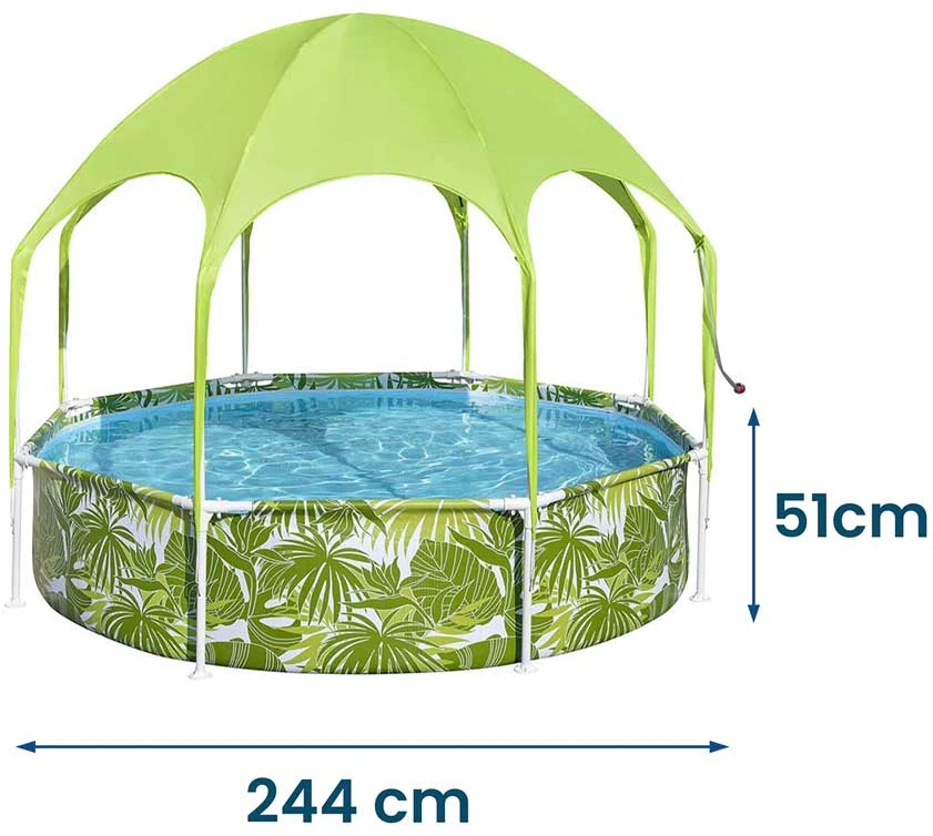 Sodo baseinas vaikams Bestway, 244 x 51 cm, žalias