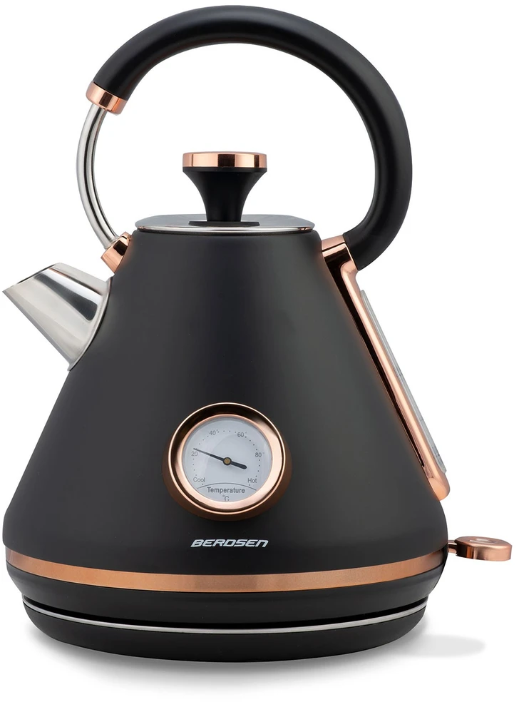 Berdsen Elektrinis virdulys su termometru 1,7L BD-701 juodas