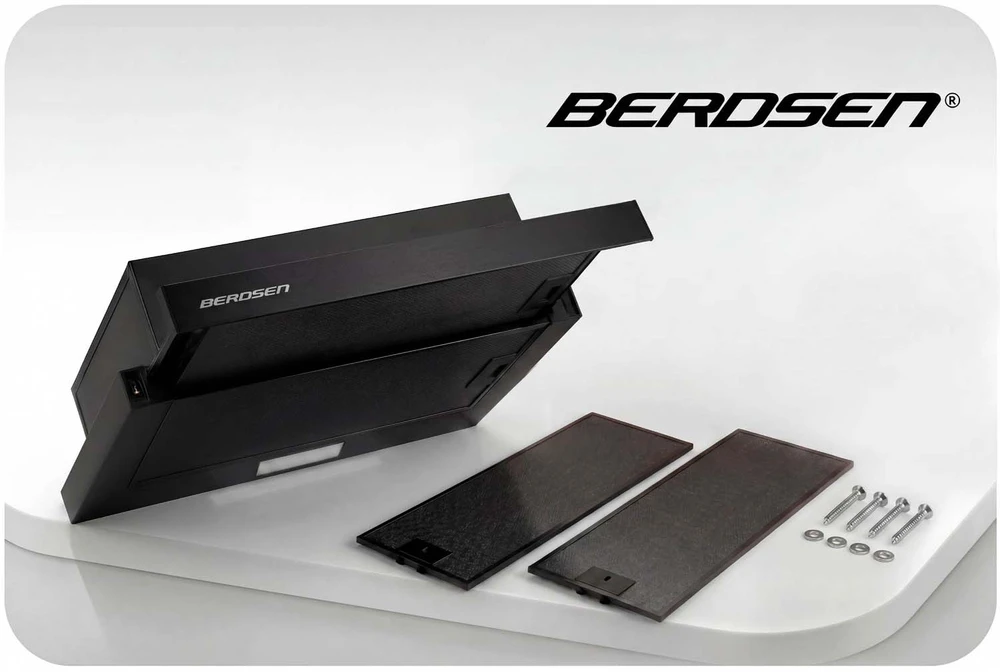 Berdsen Gartraukis podszafkowy kuchenny teleskopowy 50cm juoda BT-244