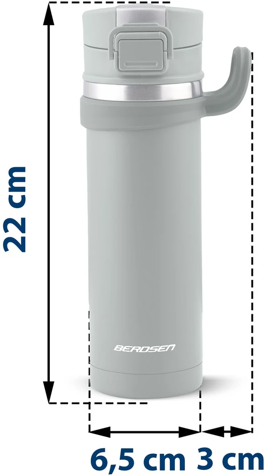 Berdsen Vakuuminis termosas 450 ml BD-783 pilkas