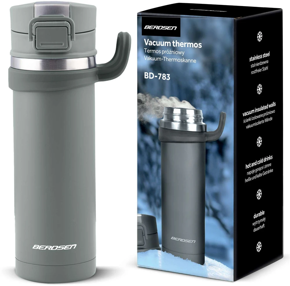 Berdsen Vakuuminis termosas 450 ml BD-783 pilkas
