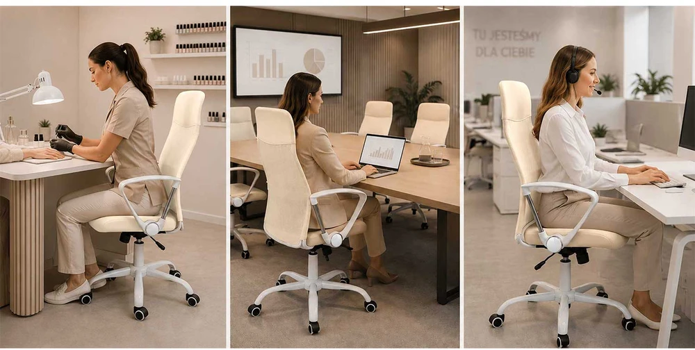 Biuro kėdė Sofotel Tamar (JS-2466) iš mikro tinklelio