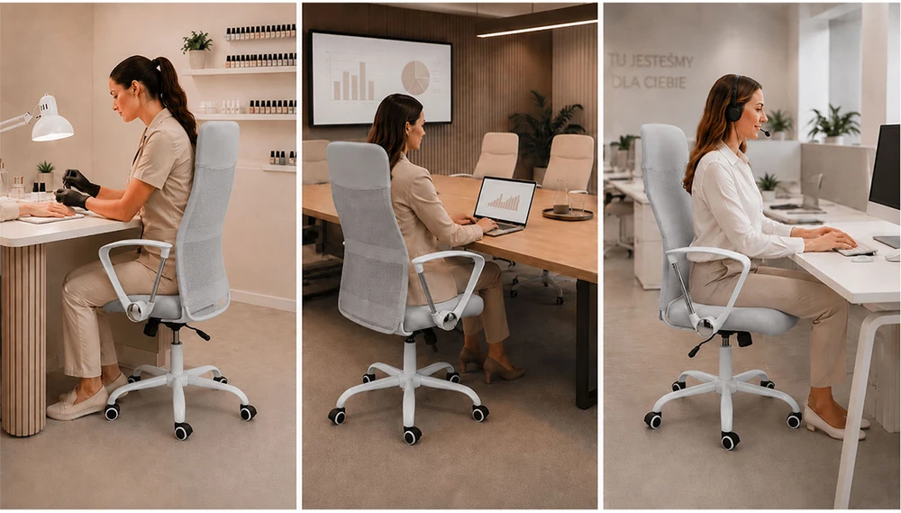 Biuro kėdė Sofotel Tamar (JS-2467) iš mikro tinklelio