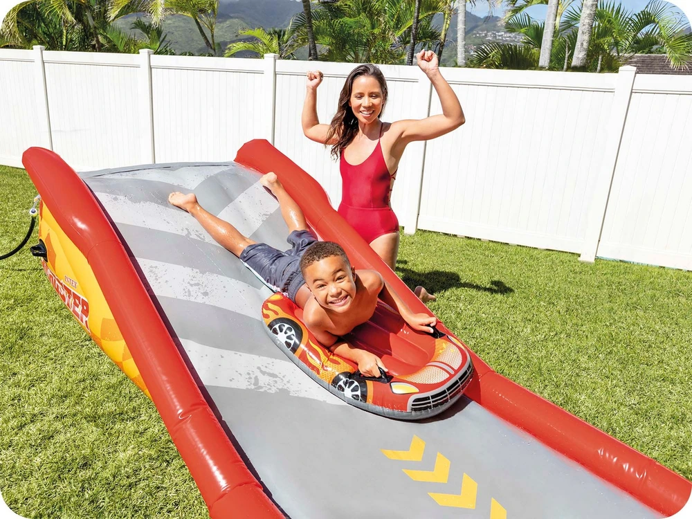 Intex Racing Fun Slide Vandens čiuožykla, 561x119x76cm