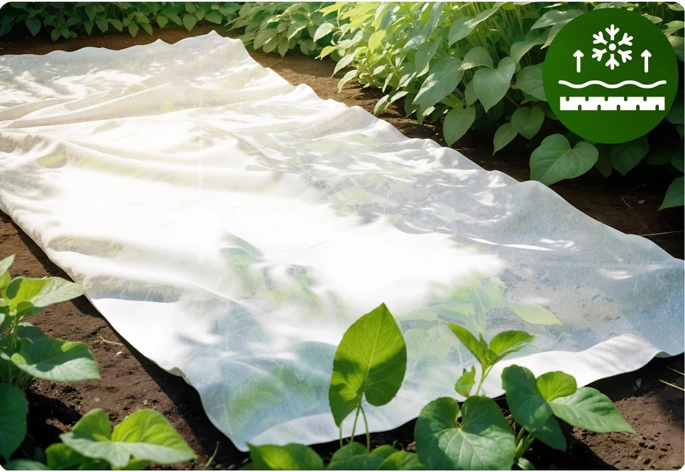 „Plonos“ agrotekstilės danga 1000 cm x 160 cm – balta