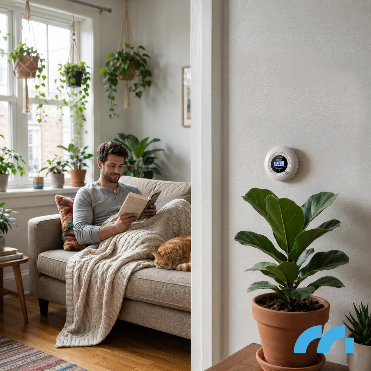 Maltec Anglies monoksido/dūmų jutiklis SafeSensor5000 2in1 AA aprašymas - Prekės nuotrauka