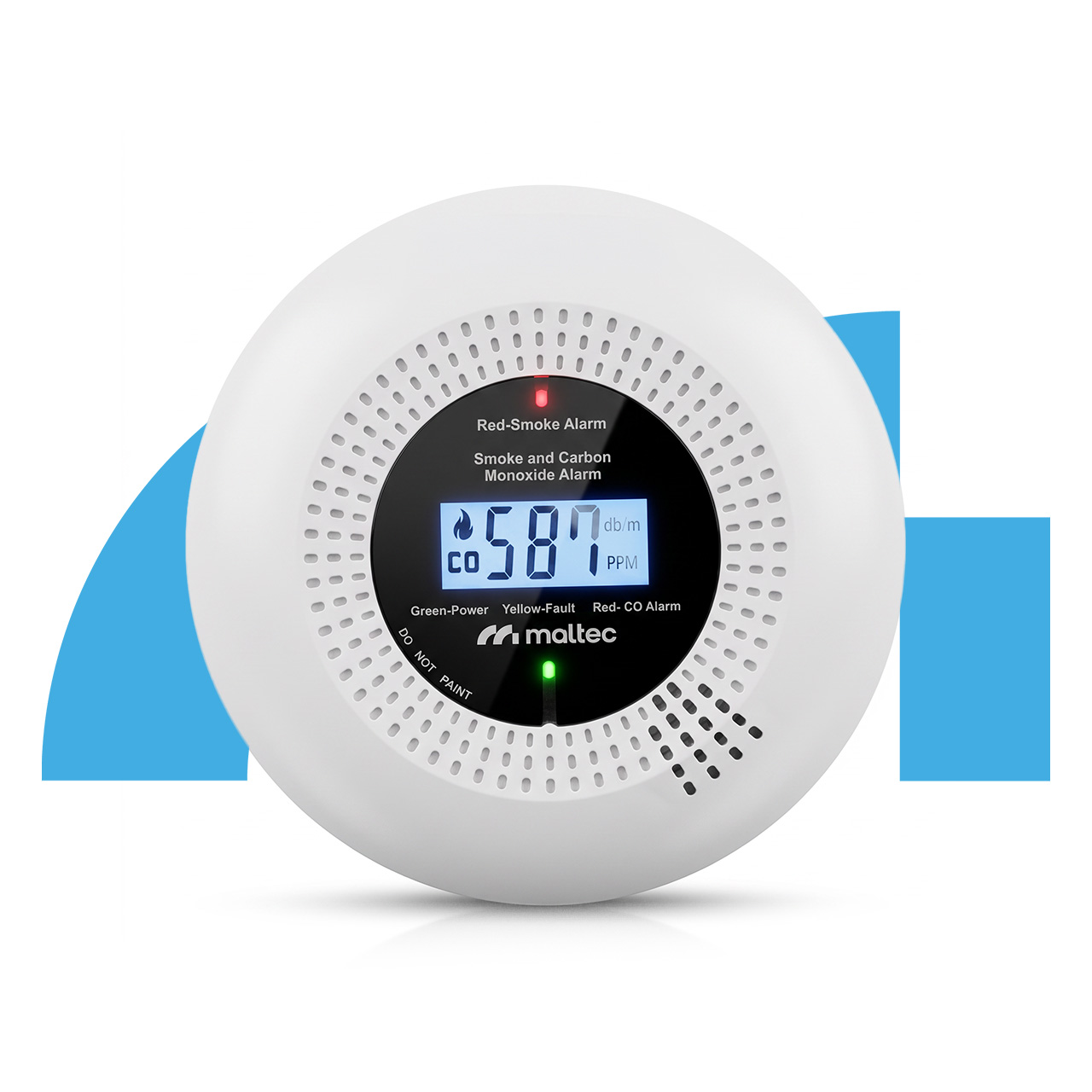Maltec Anglies monoksido/dūmų jutiklis SafeSensor5000 2in1 AA aprašymas - Prekės nuotrauka
