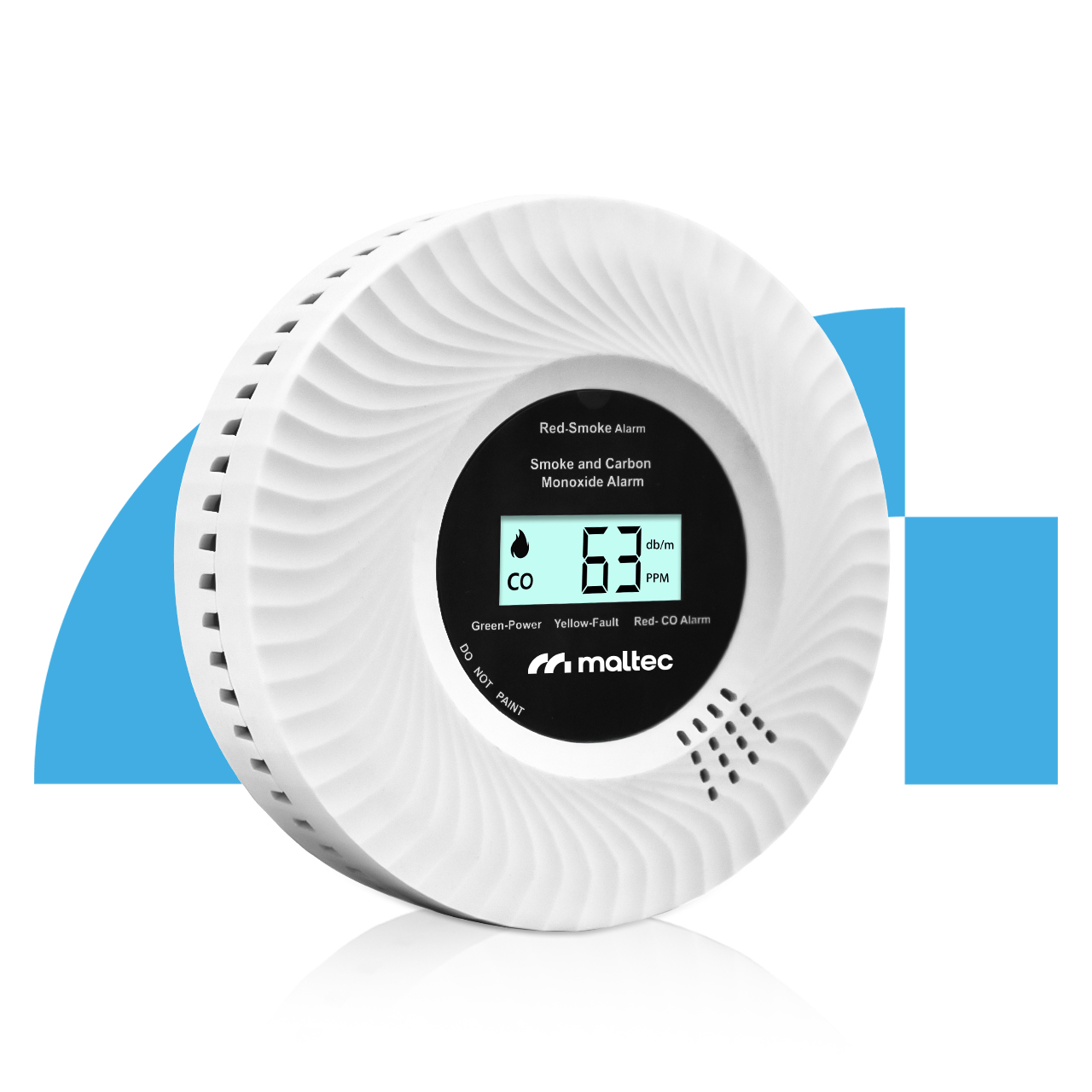 Maltec Anglies monoksido / dūmų jutiklis SafeSensor5500 2 viename Li-ion aprašymas - Prekės nuotrauka
