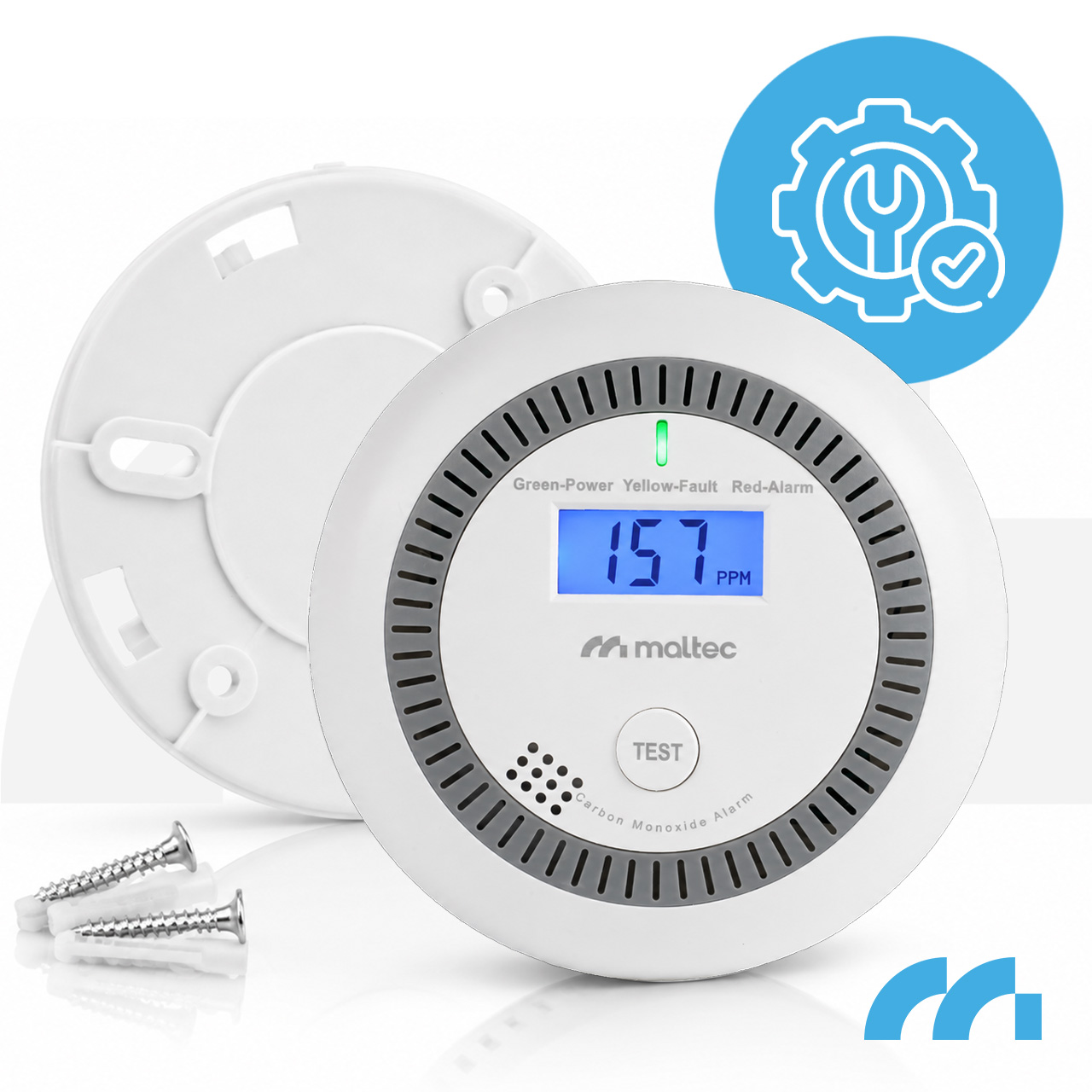 Maltec Anglies monoksido/dūmų jutiklis SafeSensor4000 AA aprašymas - Prekės nuotrauka