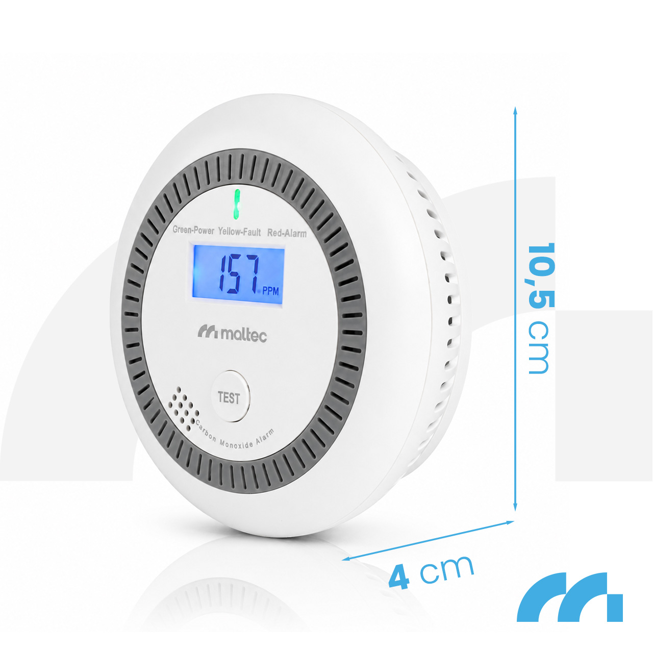 Maltec Anglies monoksido/dūmų jutiklis SafeSensor4000 AA aprašymas - Prekės nuotrauka