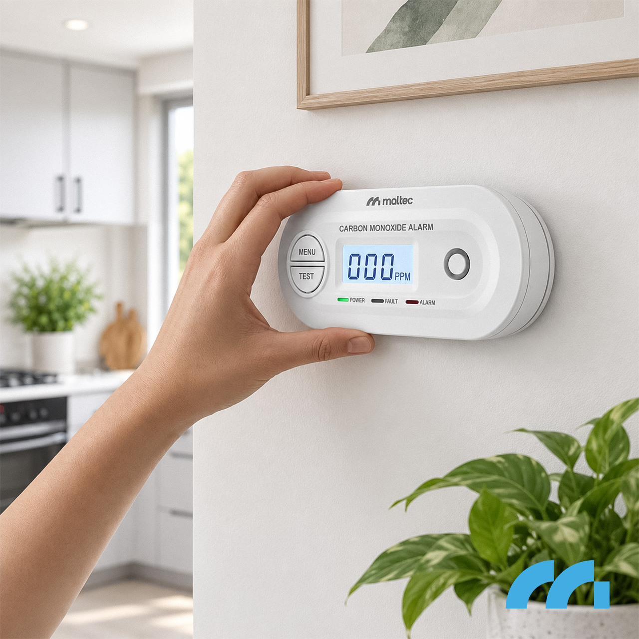 Maltec Anglies monoksido/dūmų jutiklis SafeSensor4100 AA aprašymas - Prekės nuotrauka