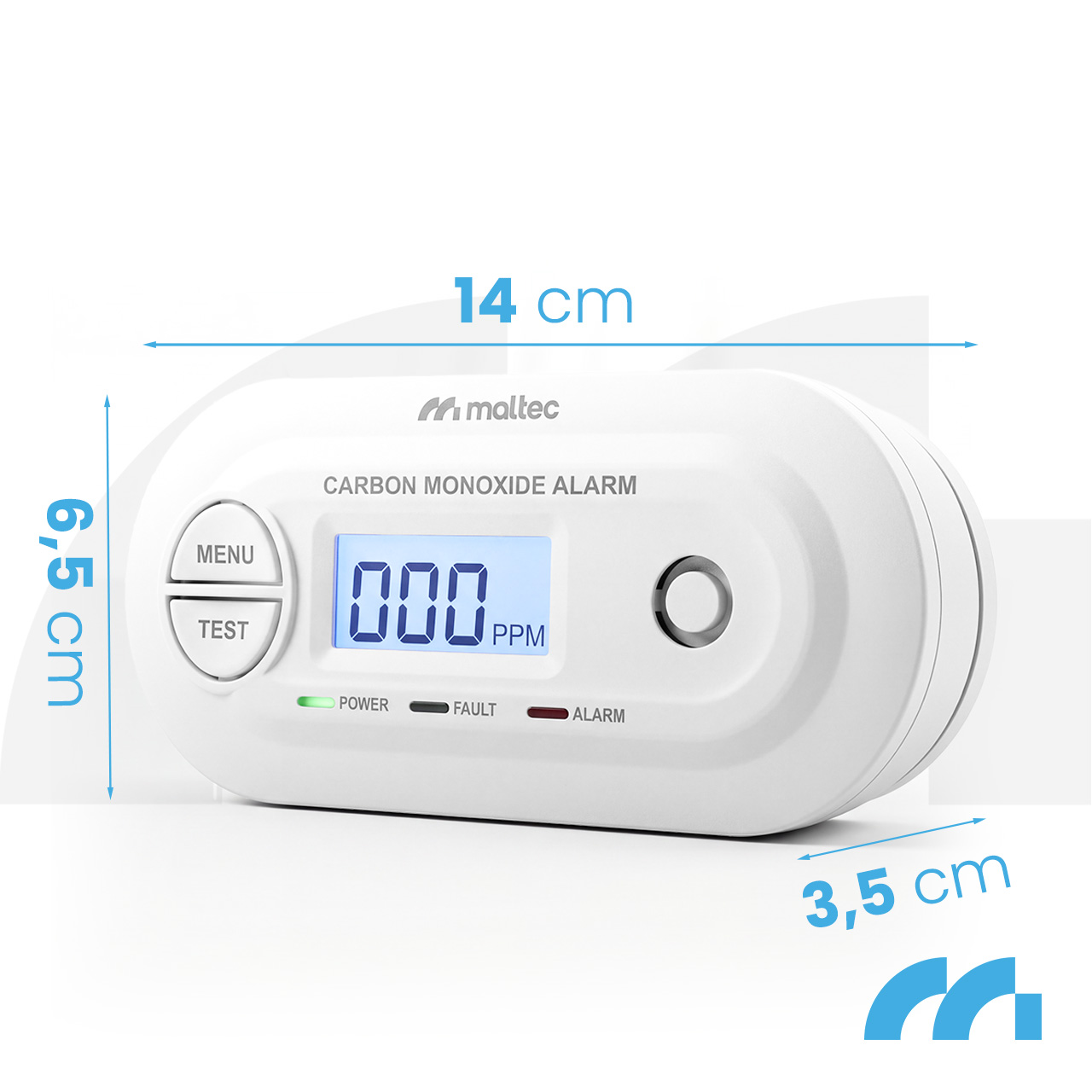 Maltec Anglies monoksido/dūmų jutiklis SafeSensor4100 AA aprašymas - Prekės nuotrauka