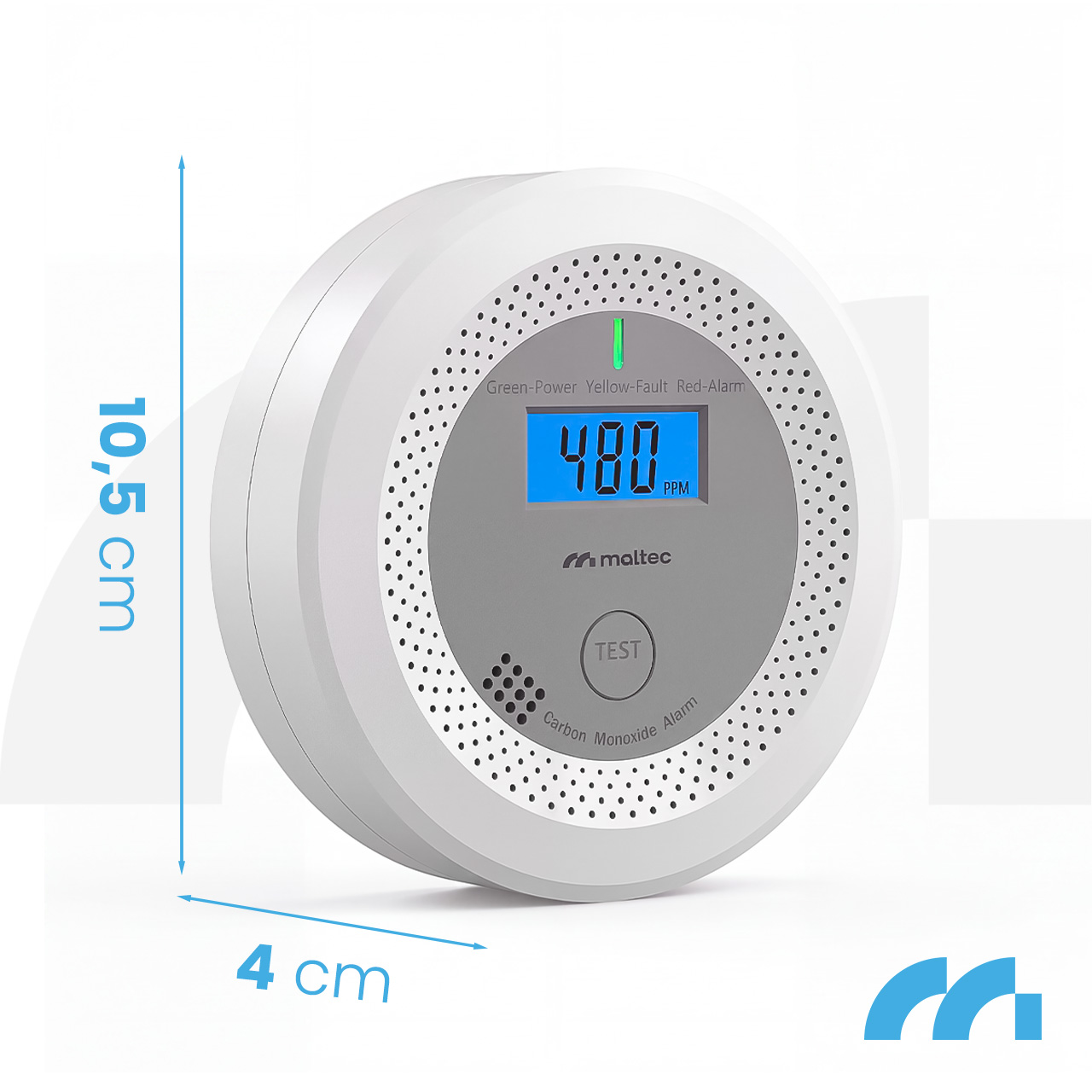 Maltec Anglies monoksido/dūmų jutiklis SafeSensor4500 Li-ion aprašymas - Prekės nuotrauka