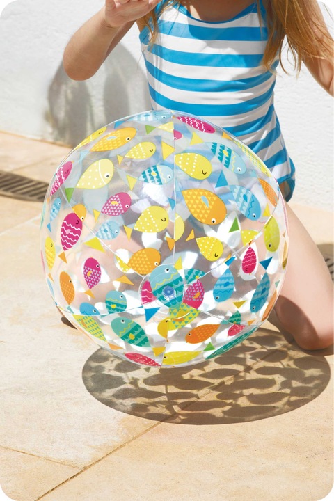 Pripučiamas paplūdimio kamuolys linksma žuvelė 51 cm INTEX 59040 aprašymas - Prekės nuotrauka