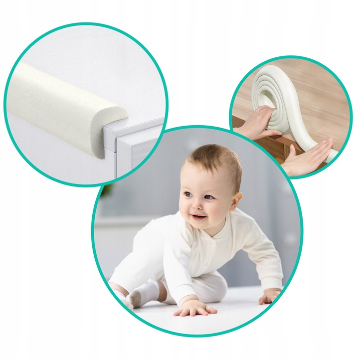 Ricokids 798700 apsauginė putų juosta, balta, 2 m aprašymas - Prekės nuotrauka