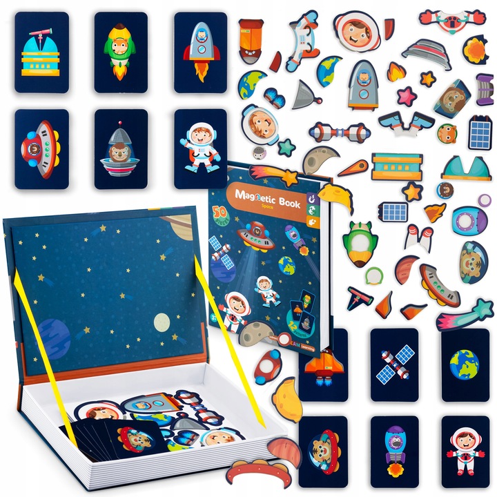 Ricokids Magnetinė knygelė Kosmos RK-770 aprašymas - Prekės nuotrauka