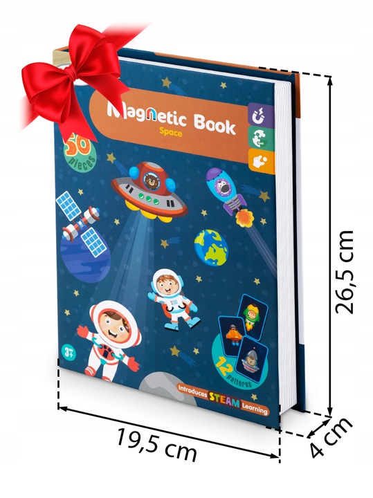 Ricokids Magnetinė knygelė Kosmos RK-770 aprašymas - Prekės nuotrauka