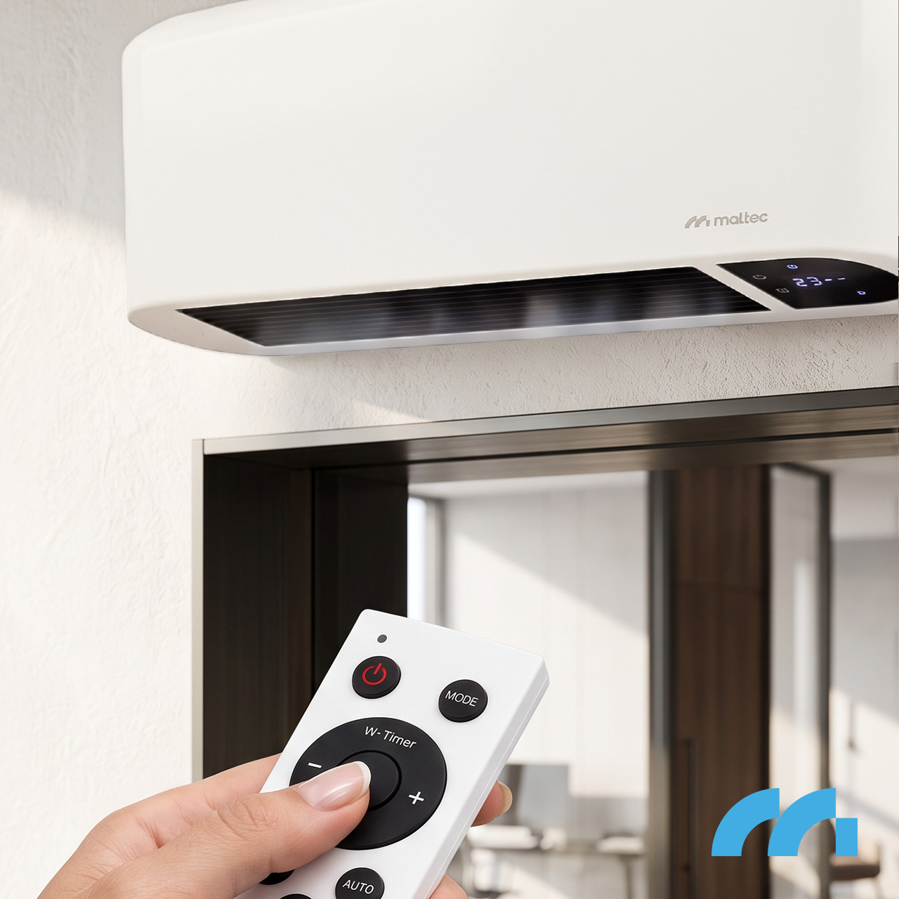 Maltec Oro užuolaida PT5000W-WH + pultas aprašymas - Prekės nuotrauka