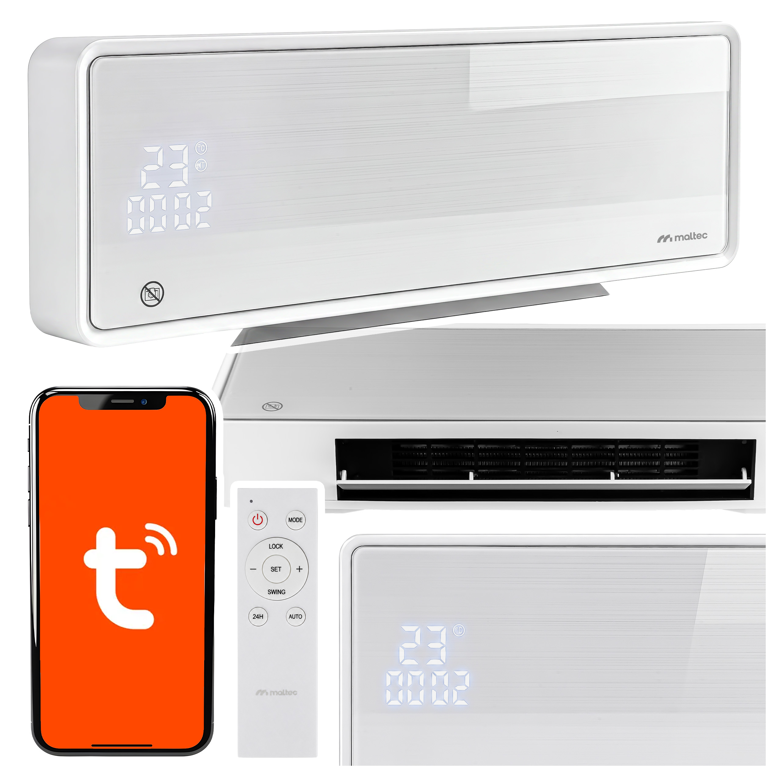 Maltec Oro užuolaida PT5800W-WH WiFi + pultas aprašymas - Prekės nuotrauka