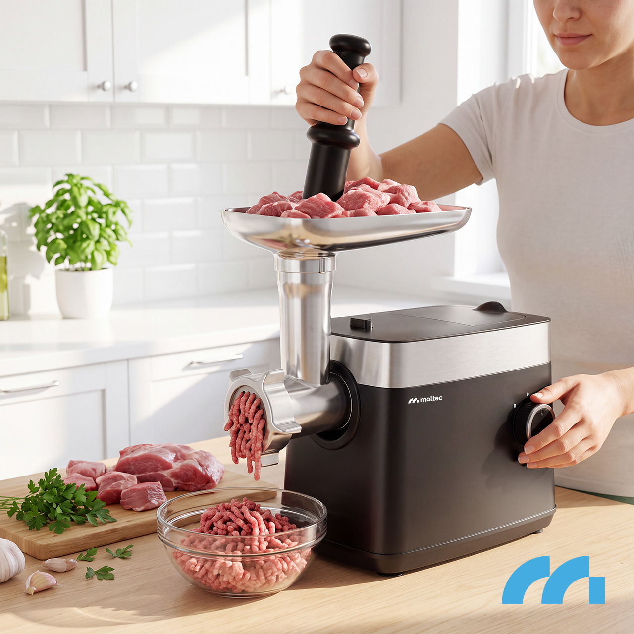 Gruzdintuvė MalTec Mėsmalė Meatsy2000 aprašymas - Prekės nuotrauka
