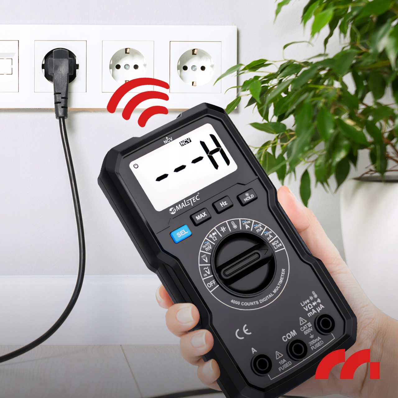 MalTec srovės matuoklis MasterMultimeter + laidai aprašymas - Prekės nuotrauka