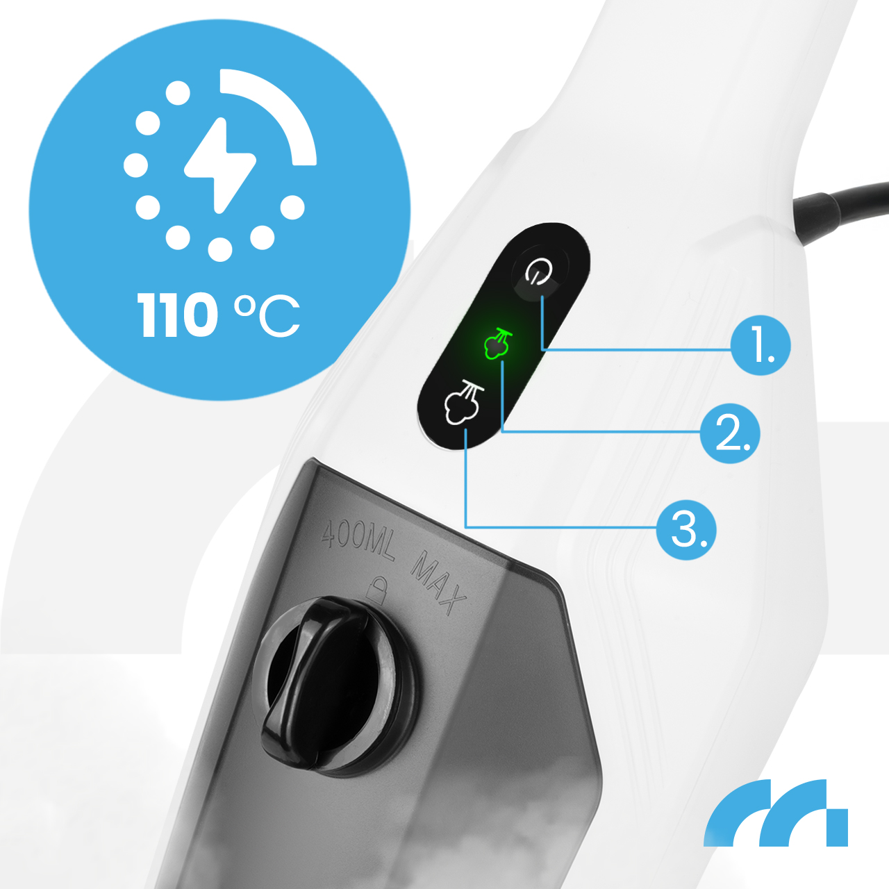 MalTec Garinis mopas SteamExpert HDS4600W aprašymas - Prekės nuotrauka