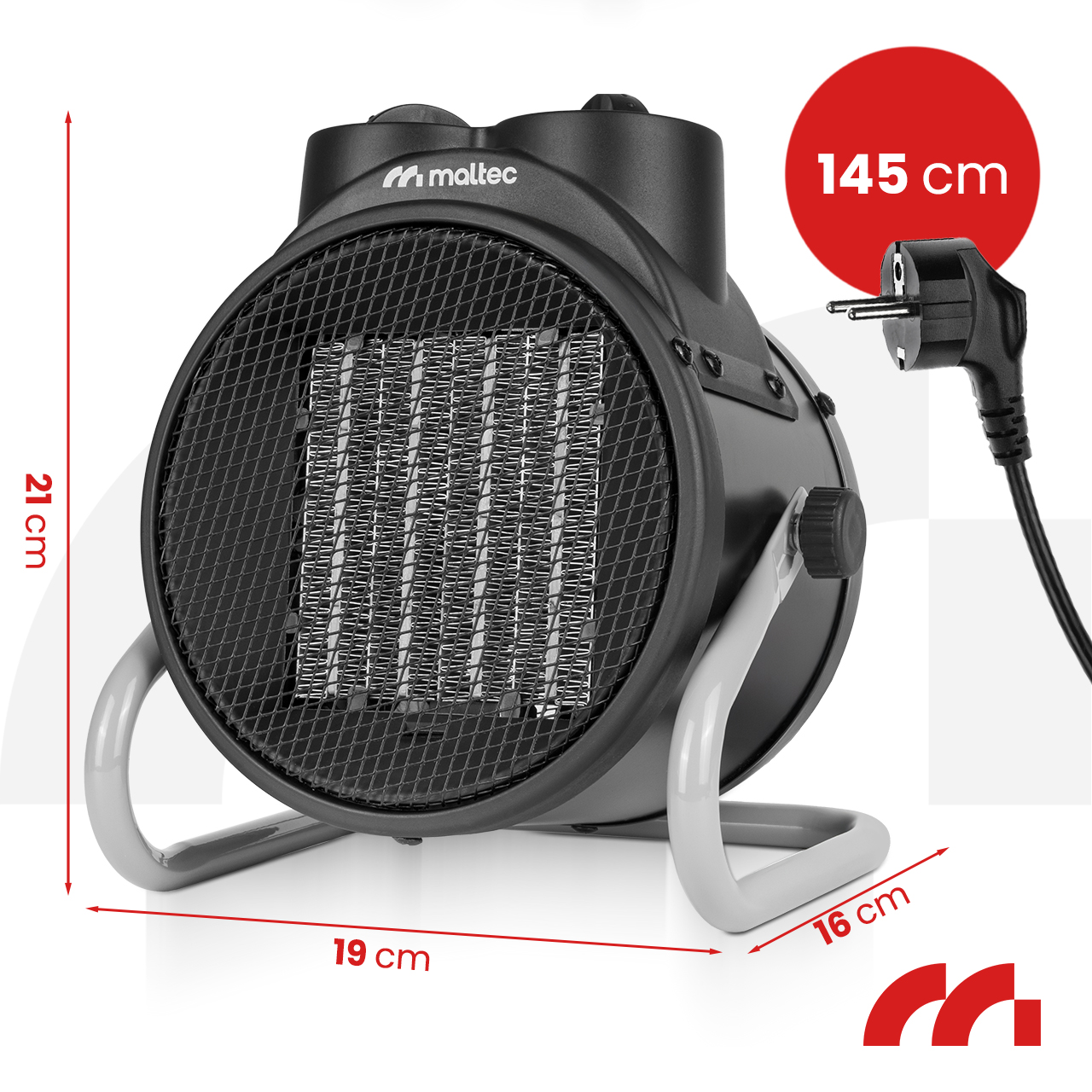 MalTec Elektrinis šildytuvas INFERNO4000 2kW aprašymas - Prekės nuotrauka