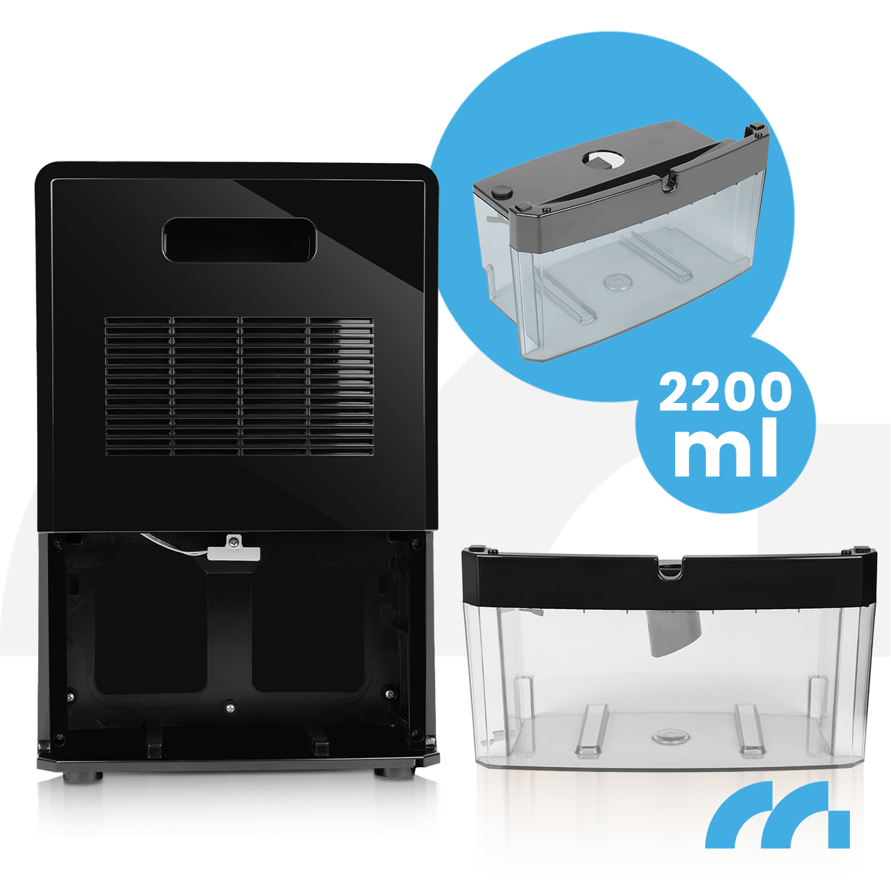 Sausintuvas Maltec Drėgmės surinkėjas DH-2200 Juodas 2,2L 90W aprašymas - Prekės nuotrauka