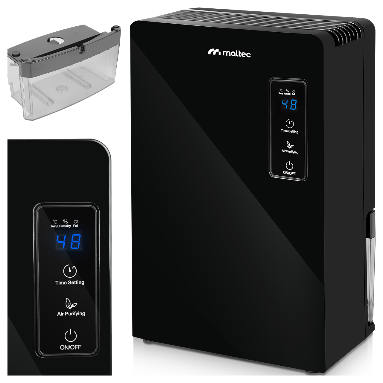 Sausintuvas Maltec Drėgmės surinkėjas DH-2200 Juodas 2,2L 90W aprašymas - Prekės nuotrauka