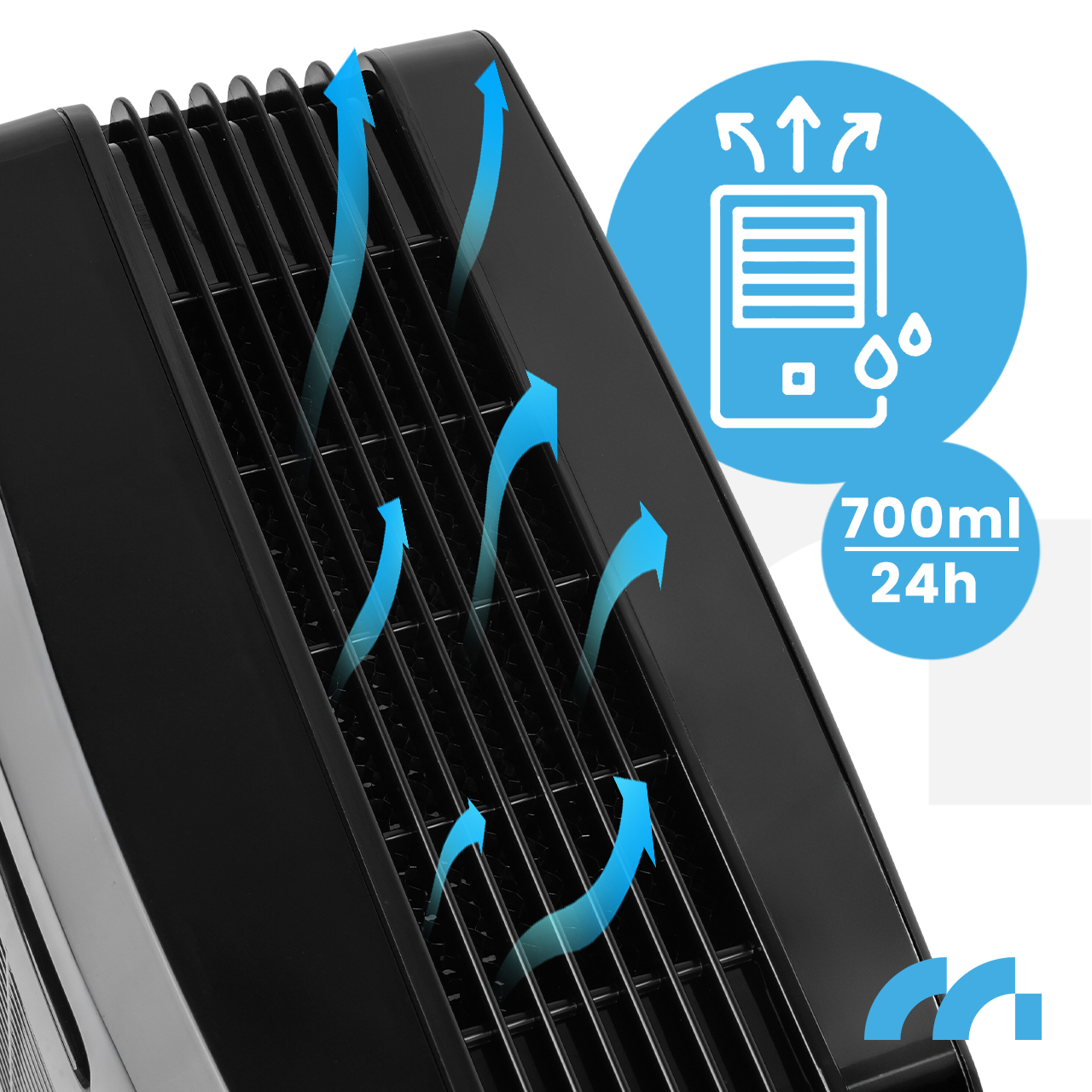 Sausintuvas Maltec Drėgmės surinkėjas DH-2200 Juodas 2,2L 90W aprašymas - Prekės nuotrauka
