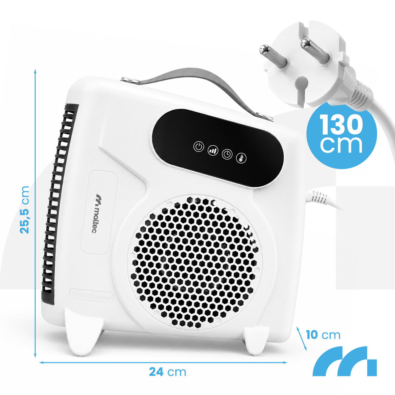 MalTec Termoventiliatorius TH2000W + pultelis aprašymas - Prekės nuotrauka