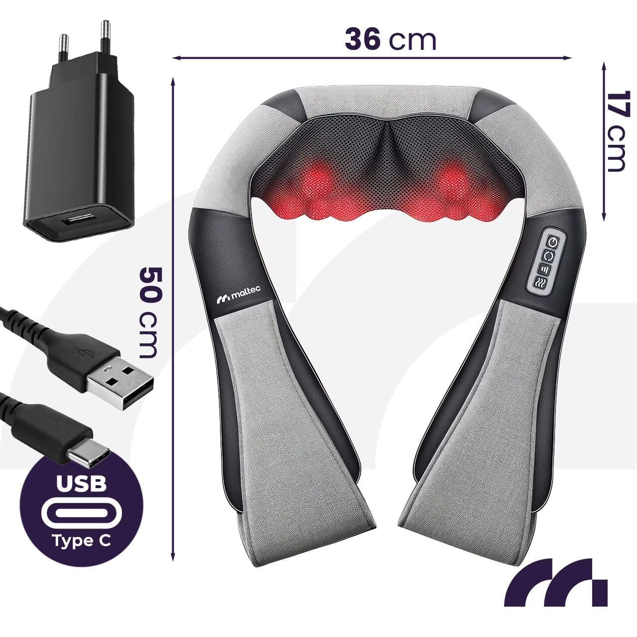 Maltec Pečių masažuoklis MAX-Comfy 2000 Wireless aprašymas - Prekės nuotrauka