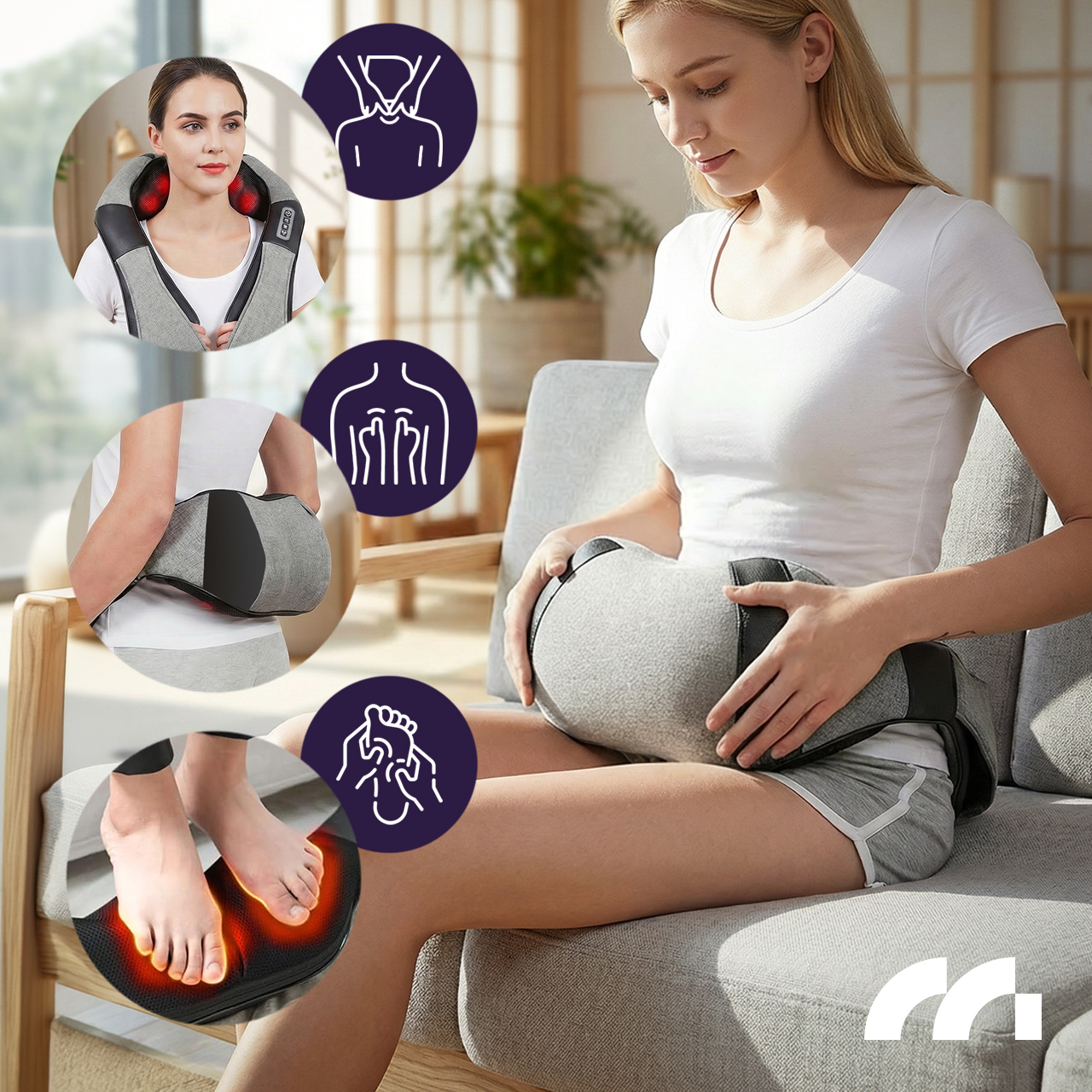 Maltec Pečių masažuoklis MAX-Comfy 2000 Wireless aprašymas - Prekės nuotrauka