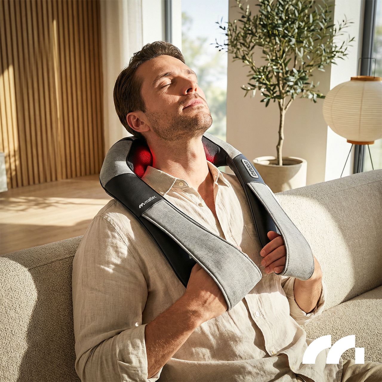 Maltec Pečių masažuoklis MAX-Comfy 2000 Wireless aprašymas - Prekės nuotrauka