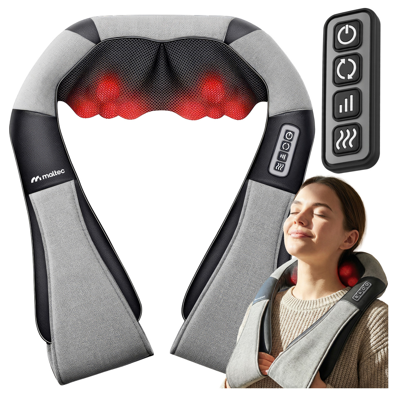 Maltec Pečių masažuoklis MAX-Comfy 2000 Wireless aprašymas - Prekės nuotrauka