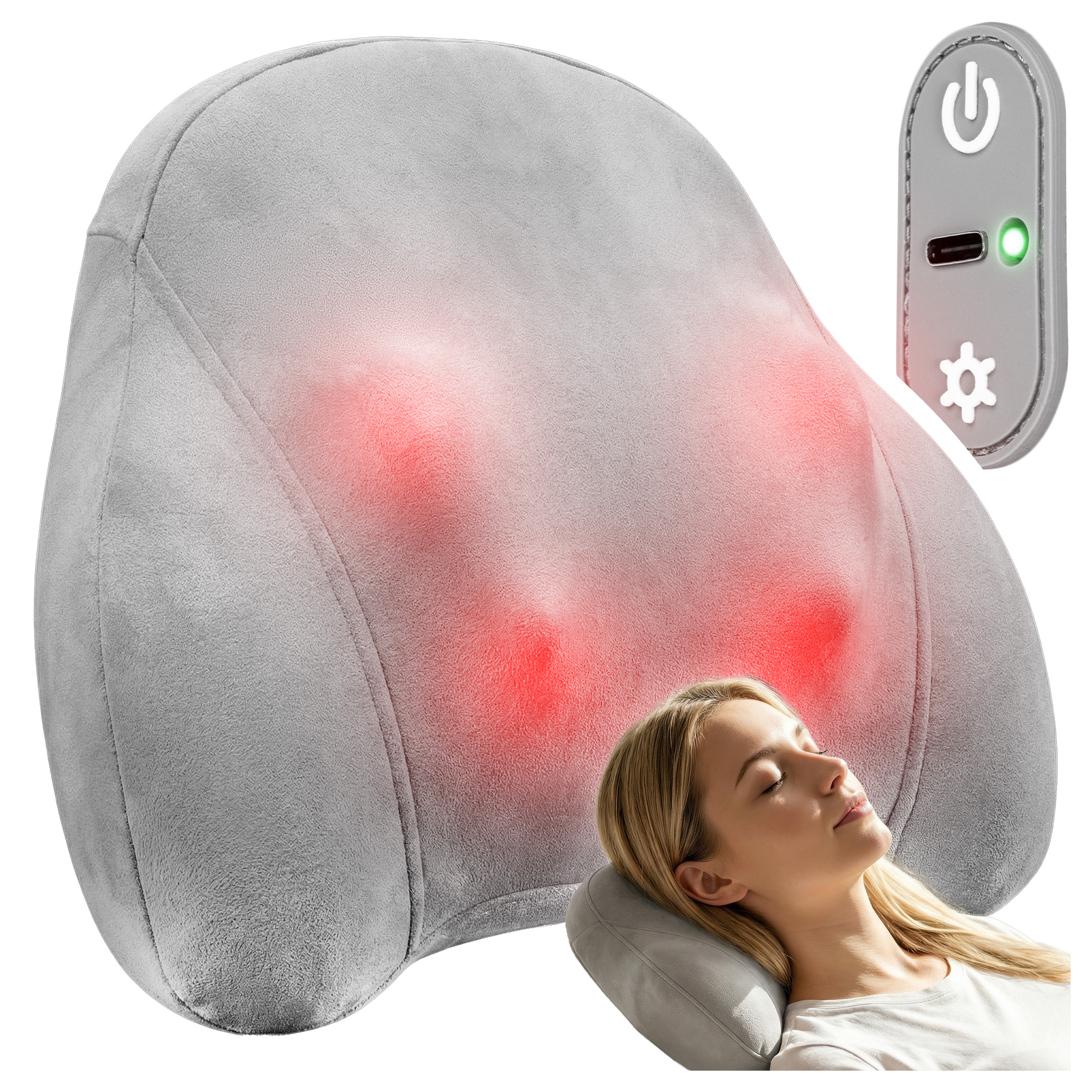 Maltec Masažuojanti pagalvė MAX-Comfy 1800 Wireless aprašymas - Prekės nuotrauka